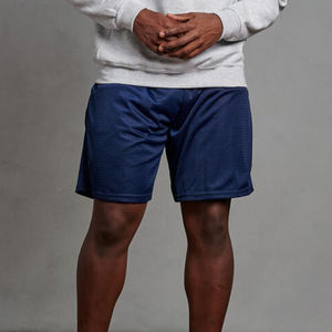 Vente en gros de shorts streetwear mi-respirants pour hommes, shorts de jogging anti-rides, shorts de course à pied, motif uni, style hip hop, décontracté, surdimensionné - Product Image 4