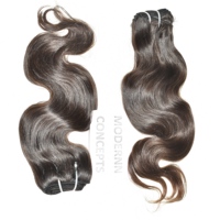 Extensions de cheveux naturels ondulés en gros, cheveux humains vierges indiens Remy bruts, lots de 100g avec cuticules alignées et double trame