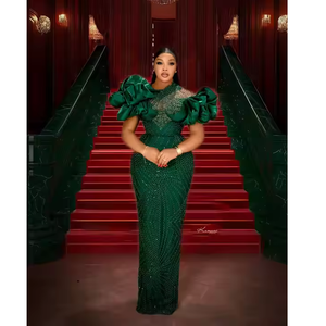 Tela Africana de Poliéster y Seda de Primera Calidad, Estilo George, Ropa Tradicional para Adultos, Elegante Pañuelo para la Cabeza con Bordados Ornamentales, Transpirable, con Algodón - Product Image 2