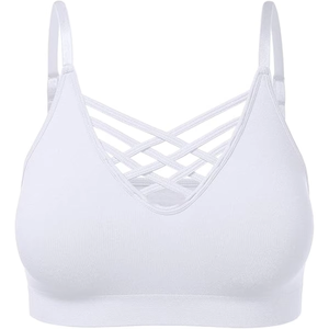 Sujetador Deportivo Amarillo Clásico para Mujer, Diseño Minimalista, Tela Suave y Transpirable, Perfecto para Yoga, Ejercicio y Uso Diario - Product Image 1