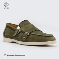 LANCI Fabricant de chaussures Usine personnalisée Chaussures décontractées en cuir pour hommes en daim Chaussures de marche de luxe Mocassins de créateur pour hommes Boîte Haute qualité