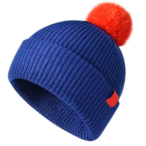 Winter Wear Warm Wholesale Pink Cuffed Ribbed Knitted Unisex Adult Wool/Cotton Beanie Hats POM POM High Quality Latest Beanies - Product Image 5