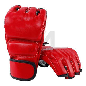 Gants de MMA en cuir de haute qualité, impression de logo personnalisée, vente chaude, gants de combat sportifs de longueur poignet, entraînement, sparring, OEM - Product Image 5