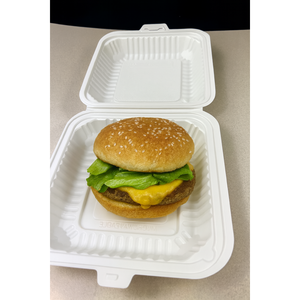 ProTakeOut [7.5 X 7.5 X 2.5 Pulgadas] Contenedores Blancos de 1 Compartimento con Cierre Deslizante Central, Paquete de 150, Duraderos, Ecológicos, de MFPP - Product Image 6