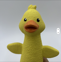 Jouet pour chien en caoutchouc latex écologique qui couine, canard jaune, interactif, à mâcher pour les animaux de compagnie de grande et moyenne taille, pour un usage quotidien