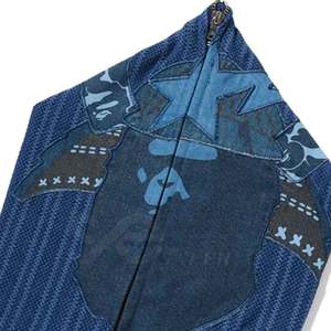 Moda Low Moq Hombres Full Face Zipper Hoodie Venta directa de fábrica Full Face Zipper Hoodie - Product Image 3