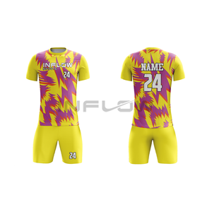 Maillot de football personnalisé en gros, logo personnalisé, 100% polyester, maillot de football pour jeunes, uniforme de football pour hommes, uniforme de football personnalisé - Product Image 4