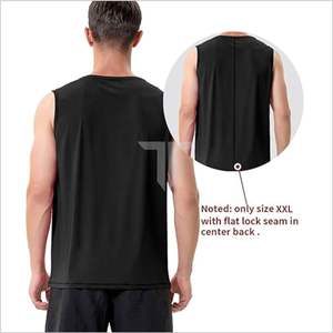 เสื้อกล้ามผ้าฝ้ายเนื้อนุ่มพิเศษสำหรับผู้ชาย2024เสื้อกล้ามคอกลมแขนกุดระบายอากาศได้ดีเสื้อกั๊กสำหรับเล่นกีฬาเสื้อถักแบบรูเรียบ - Product Image 4