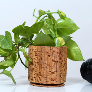 Pots de fleurs et jardinières de table ronds de style rustique Linea personnalisables pour la décoration de la maison et de la restauration à usage résidentiel - Product Image 1