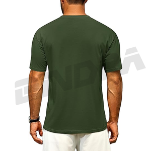 T-shirt de sport pour homme à manches courtes, séchage rapide, coupe classique, respirant, pour l'entraînement en salle et en extérieur, été - Product Image 2