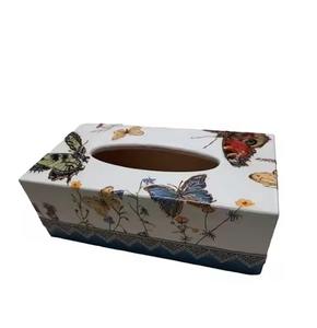 Caja de pañuelos de madera moderna, servilletero, pegatina, diseño de impresión, artículo decorativo de mesa de alta venta para hoteles, restaurantes, personalizado - Product Image 1