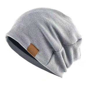 Chapeau beanie personnalisé pour homme et femme, tendance, coupe-vent, en peluche chaude, avec broderie 3D, nœuds, à carreaux, plage - Product Image 5