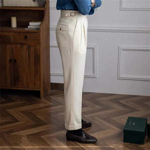 Pantalones de Cintura Alta para Hombre Estilo Old Money, Cómodos y Elegantes - Product Image 5
