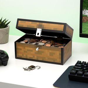 กล่องเก็บเงินที่ได้แรงบันดาลใจจากหีบสมบัติในเกมมайнคราฟต์ - Product Image 2