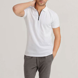 Premium Quality Cotton Made Quarter <b>Zip</b> <b>Polo</b> T Shirt New Arrival Half Sleeve Quarter <b>Zip</b> <b>Polo</b> T Shirt - Product Image 1