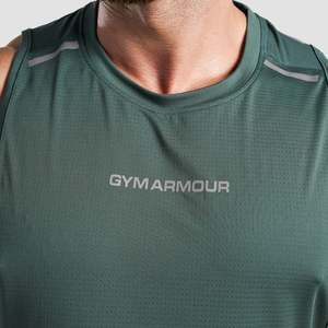 Débardeur réfléchissant vert pour homme - Product Image 5