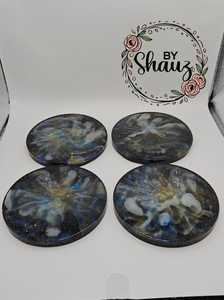 Wholesale Resin <b>Coasters</b> with Natural Wood Texture, Decorative Handmade <b>Coaster</b> <b>Set</b> for Home Decor Shops, Export Agents, - Product Image 3