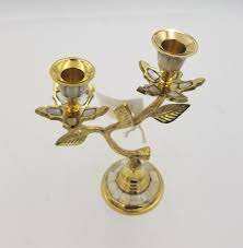 Bougeoir en laiton de style ethnique pour les intérieurs traditionnels, bougeoir multifonctionnel, fleur pour la décoration, la prière et les cadeaux - Product Image 5