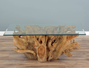 Table basse en bois artistique en racine de teck pour la maison, la villa, l'hôtel ou le bureau, pour le salon ou l'appartement - Product Image 4