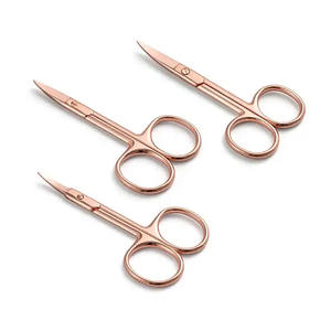 Tijeras para Cutículas de Manicura y Pedicura de Acero Inoxidable Color Oro Rosa, Precio al por Mayor, Marca INNOVAMED - Product Image 1