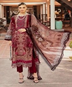 Classicjibab Muslim Women <b>Plus</b> <b>Size</b> Elegant <b>Linen</b> Winter Abaya 3 Piece Set Dubai Abayasalwar Suit Kameez Turkey - Product Image 3