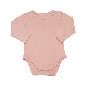 Body de Algodón Transpirable de Manga Larga para Bebé Niña, 6-9 Meses - Product Image 1