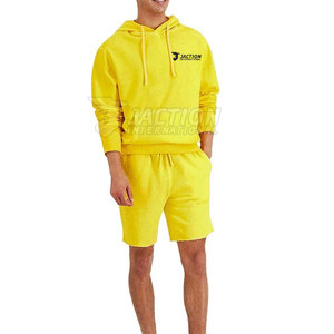 Servicio OEM al por Mayor, Conjunto de Sudadera con Capucha de Forro Polar para Hombre, Diseño de Primera Calidad, Ligero, de Color Sólido - Product Image 5