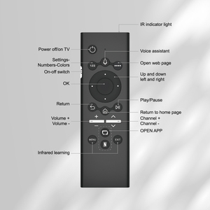 Chuột không dây điều khiển từ xa thông minh Bluetooth <span class=keywords><strong>mini</strong></span> bàn phím tiếng Anh tích hợp con quay hồi chuyển, đèn nền, giọng nói G71S PRO mới nhất <span class=keywords><strong>2025</strong></span> dành cho Tivi Samsung - Product Image 3
