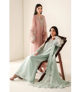 Vestido Formal de Trabajo para Mujer, Moderno, de Excelente Calidad, Último Modelo 2025-2026, Salwar Kameez de Algodón para Fiesta 01281 - Product Image 3