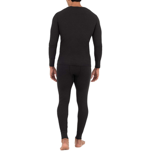 Conjunto Térmico Largo de 2 Piezas para Hombre, 100% Algodón, Cuello Redondo, Estilo Moderno, Traje de Yoga sin Costuras, Ropa Deportiva - Product Image 3