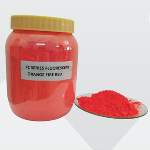 Pigmento cosmético orgánico serie FT & FC suministrado de fábrica, polvo fluorescente naranja y rojo fuego, tinta de revestimiento, pintura de goma - Product Image 1