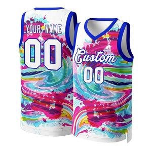 Camiseta de baloncesto reversible para jóvenes para hombres, totalmente sublimación impresa, diseño de logotipo personalizado, camisetas de baloncesto transpirables - Product Image 6
