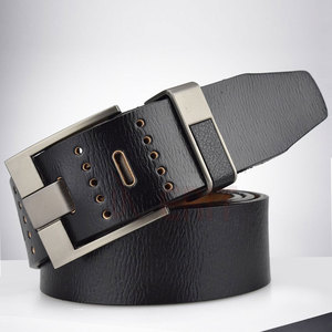 Cinturón de cuero de vaca de moda personalizado de alta calidad estilo casual con acero para hebilla logotipo personalizado al por mayor de Pakistán - Product Image 2
