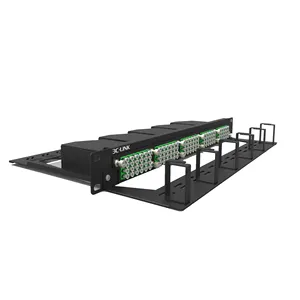 1U 120 núcleos MPO adaptadores de montaje en rack cajón/panel de conexión de fibra óptica de tipo fijo