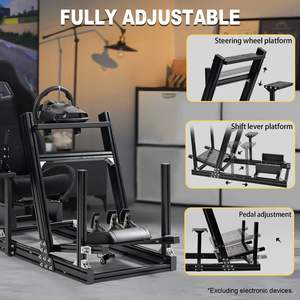 Support de volant de simulation de course en aluminium F1 avec siège compatible avec le modèle Logit-ech G920 50565 - Product Image 5