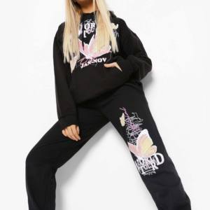 2025 Customizable Women's Casual Sweat Suit Set 100% Cotton Winter Fall <b>Workout</b> <b>Hoodie</b> Washed Patches Two-Piece Solid For Girls - Product Image 1