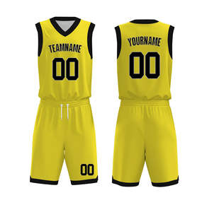 Ensemble d'uniformes de basket-ball personnalisés en gros, ensemble d'équipe, impression numérique, séchage rapide, respirant, 100% polyester, maillot de basket-ball sans manches - Product Image 2