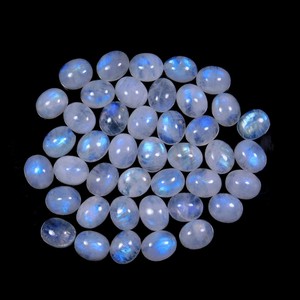 100% naturel de qualité supérieure arc-en-ciel pierre de lune forme ronde calibré Cabochon disponible lisse rond Cabochon pierre précieuse en vrac OEM en vrac - Product Image 1