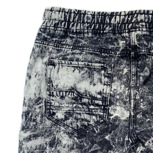 Pantalones cortos de chándal desgastados unisex con estampado 3D personalizado 100% algodón bordes crudos verano lavado ácido pantalones cortos para hombre - Product Image 6