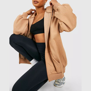 Sweats à capuche personnalisés unisexe de haute qualité en polaire épaisse oversize coupe ample Basics Sweat à capuche en coton polyester saison d'hiver numérique - Product Image 1