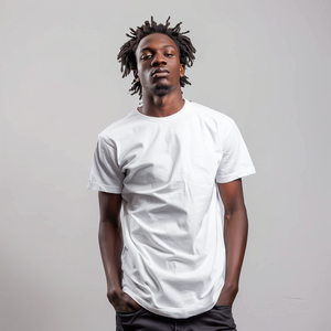 T-shirt pour homme en coton 100% de haute qualité, T-shirt personnalisé, T-shirt uni, coupe classique pour homme - Product Image 6