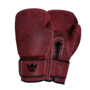 ถุงมือชกมวย MMA หนังพรีเมียม ระบายความชื้น พร้อมสายรัดแบบตีนตุ๊กแก คุณภาพสูง สินค้ามาใหม่ - Product Image 2