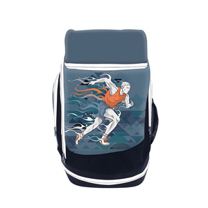 Custom Soft Foldable Breathable Sports School Team <b>Backpack</b> with Zipper Closure Sublimation Printing Wholesale Bulk SSB-0063 - Product Image 4