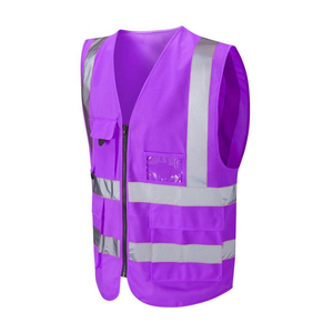 Durable Polyester Hi-Vis Casual Autumn <b>Vest</b> with <b>Reflective</b> Stripes Breathable & Waterproof for Reliable Night Visibility - Product Image 1