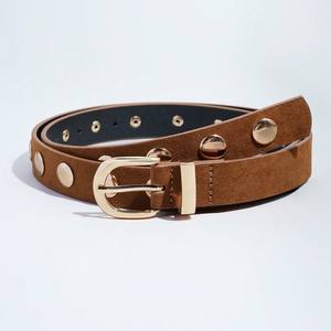 Ceinture en cuir PU à clous et boucle, ceinture en jean à rivets, ceinture rock en métal, ceinture punk à clous, ceinture noire à œillets - Product Image 4