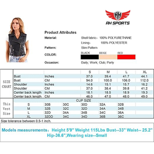 Custom PU Moto Vest for Women - Sleeveless <b>Biker</b> Waistcoat, Sheepskin Lapel <b>Jacket</b>, Manufacturer & Supplier, Streetwear Style - Product Image 6