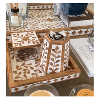 Nouvel Arrivage Brûleur d'encens religieux arabe fait main avec incrustation de nacre, portable, essentiel pour la maison et le bureau, Marque Falah