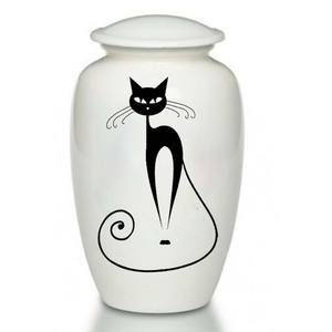 Urne de crémation en laiton de haute qualité cendres adultes finition nickel élégante conception de colibri violet vif navire commémoratif d'inhumation Prisma - Product Image 4