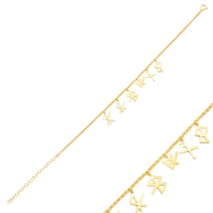 กำไลข้อมือดีไซน์ลายสัญลักษณ์ไวกิ้งแบบเรียบง่าย ขายส่งจากตุรกี เงินแท้ 925 เครื่องประดับชั้นดี งานแฮนด์เมด - Product Image 2