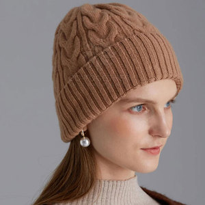 Gorro Casual para Uso Diario, Tejido Suave, Cálido, de Punto, para Invierno, Moderno, Elegante, Cómodo, Jacquard - Product Image 5